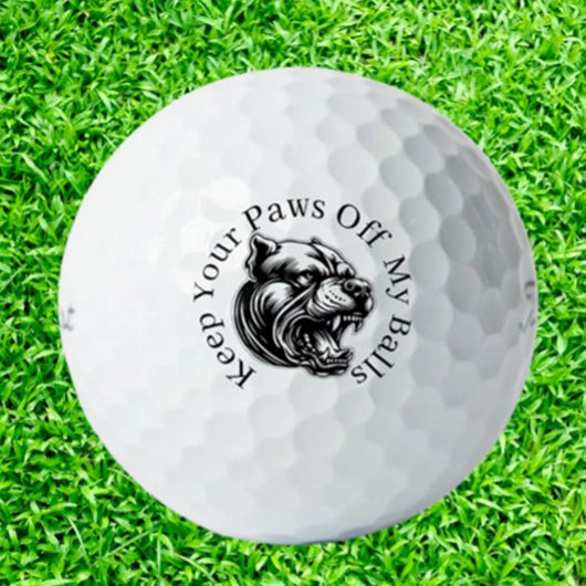 Golfers die van dolle honden houden golfballen