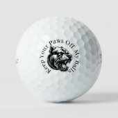 Golfers die van dolle honden houden golfballen (Voorkant)