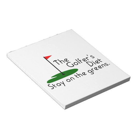 Golfers Diet Notitieblok (Schuin)