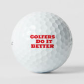 Golfers doen het beter golfballen (Voorkant)