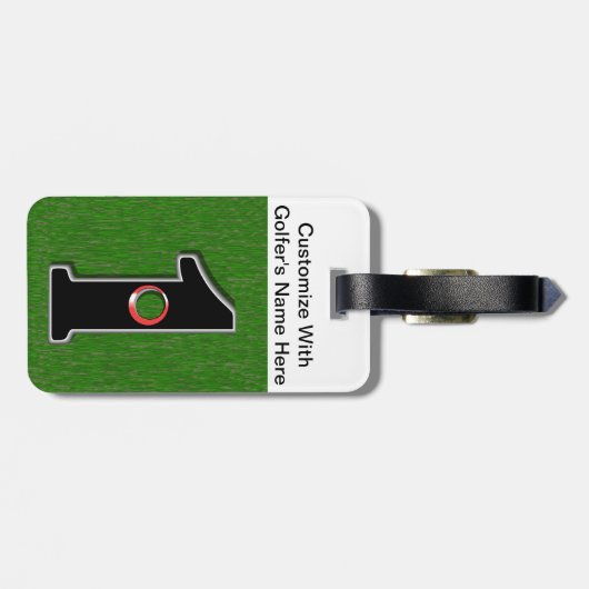 Golfer's droom - Hole in One! Bagagelabel (Achterkant horizontaal)