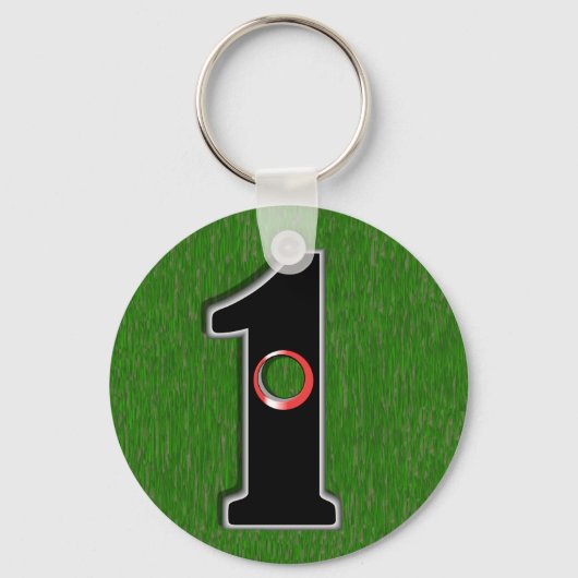 Golfer's droom - Hole in One! Sleutelhanger (Voorkant)