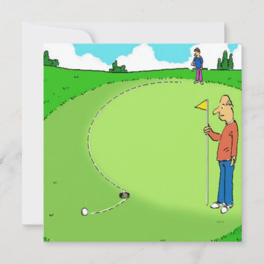 Golfer's gemiste Cartoon (Voorkant)