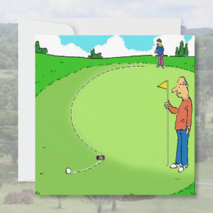 Golfer's gemiste Cartoon