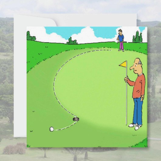 Golfer's gemiste Cartoon