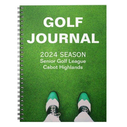 Golfer's Gepersonaliseerd Personal Golf Journal Notitieboek (Voorkant)