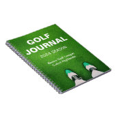 Golfer's Gepersonaliseerd Personal Golf Journal Notitieboek (Rechterzijde)