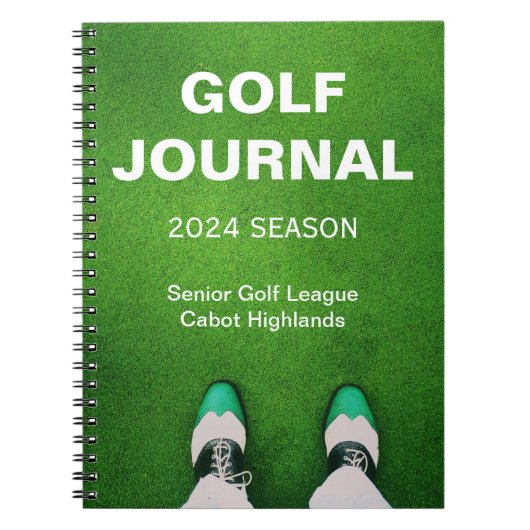 Golfer's Gepersonaliseerd Personal Golf Journal Notitieboek (Voorkant)