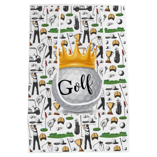 Golfers Gift Bag Medium Cadeauzakje (Achterkant)