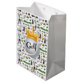 Golfers Gift Bag Medium Cadeauzakje (Achterkant Gekanteld)