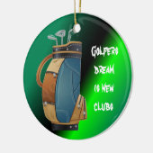 Golfers Gift Collectie Keramisch Ornament (Links)