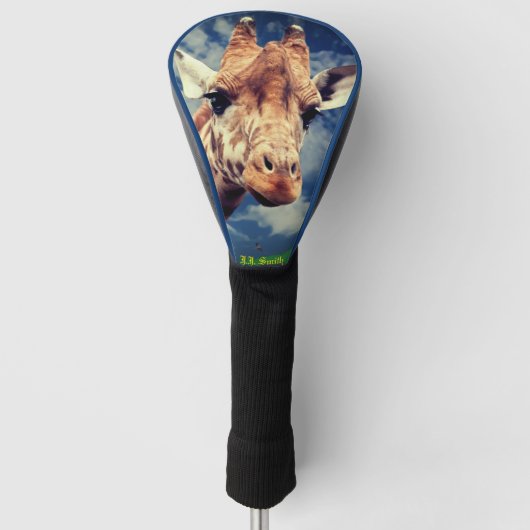 Golfer's Gift Giraffe Driver Golfheadcover (Voorkant)