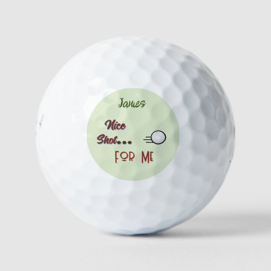 Golfer's Gift -Naam/ Initiaal  Golfballen (Voorkant)