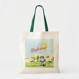 Golfer's Gnome Canvas tas