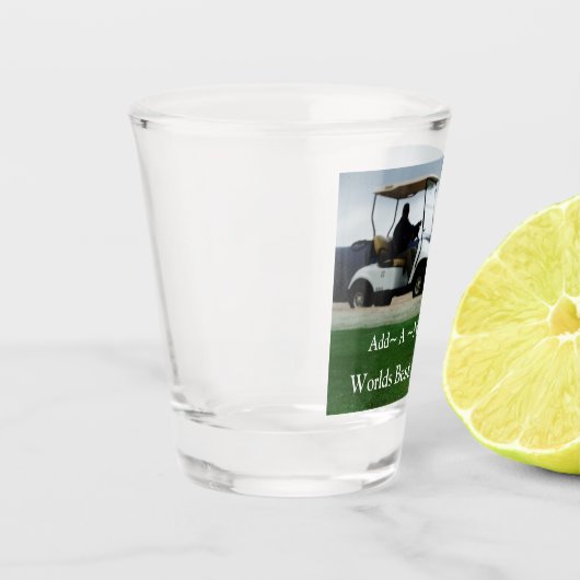Golfers, golf, golfen Werelden beste vader Shot Glas (Links)