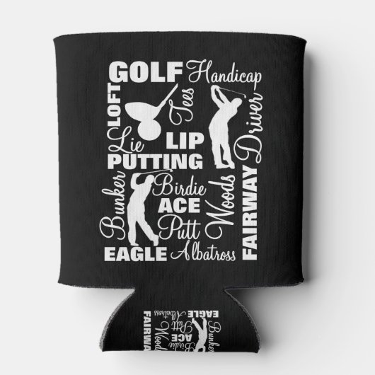 Golfers Golf Terminology Blikjeskoeler (Achterkant)