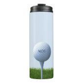 Golfer's Golf Thema Teeding Off De Groene Sporten Thermosbeker (Voorkant)