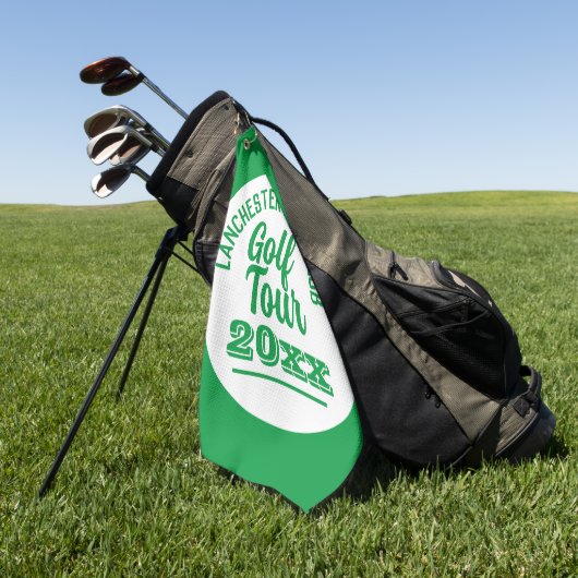 Golfers Golf Tour Golfhanddoek (Groen)