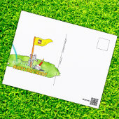 Golfer's Happy Birthday-briefkaart van Nicole Jane Feestdagenkaart