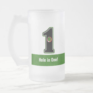 Golfers Hole in One. Luck of Skill? Travel Mug Matglas Bierpul
