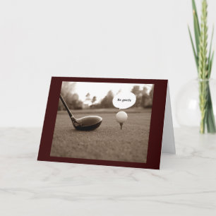 GOLFER'S HUMOORLIJKE BIRTHDAY WISHES KAART