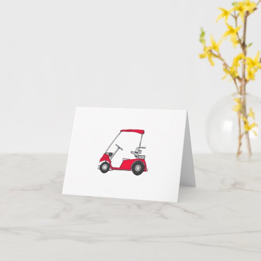 Golfer's Humoureuze Birthday Kaart (Gele Bloem)