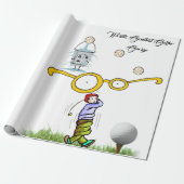 Golfers inpakpapier, Werelden grootste golfer Cadeaupapier (Uitgerold)