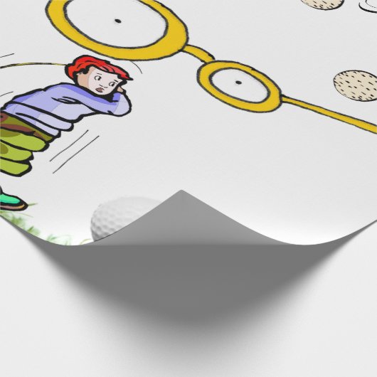 Golfers inpakpapier, Werelden grootste golfer Cadeaupapier (Hoek)