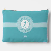 Golfers Life Better at Tee Time Female Golfer Teal Etui (Voorkant)