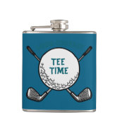 Golfers Liquid Courage "T-shirt Time" Heupfles (Voorkant)