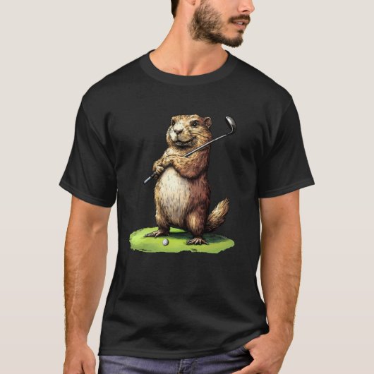 Golfers marmot t-shirt (Voorkant)