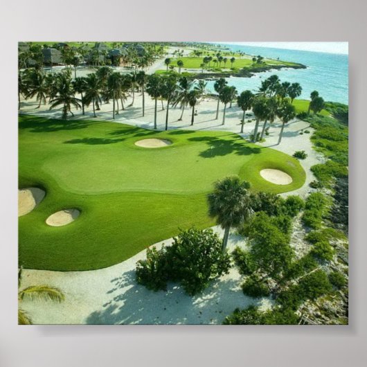 Golfers meest schitterend moment, mooie golffoto poster (Voorkant)