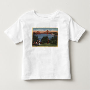 Golfers met Golden Gate Bridge op achtergrond Kinder Shirts