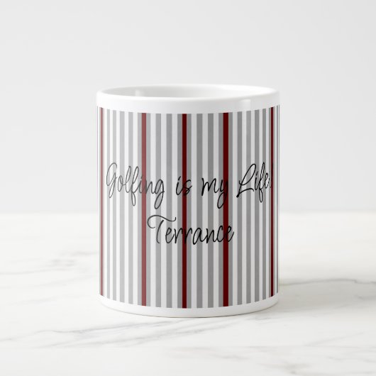 Golfers Mok, Golfen is mijn leven! Grote Koffiekop (Voorkant)