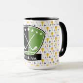 Golfers Monogram Mok (Voorkant rechts)