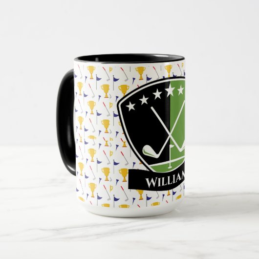 Golfers Monogram Mok (Voorkant links)