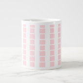 Golfers Mug, Golfing is my Life! Pink White Square Grote Koffiekop (Voorkant)