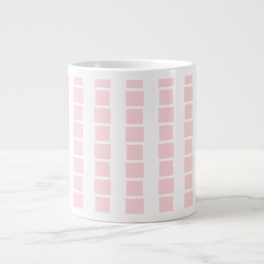 Golfers Mug, Golfing is my Life! Pink White Square Grote Koffiekop (Voorkant)