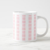 Golfers Mug, Golfing is my Life! Pink White Square Grote Koffiekop (Rechts)