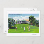 Golfers op McGregor Golf Links Scene Briefkaart (Voorkant / Achterkant)