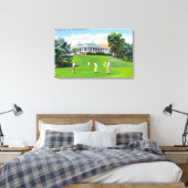 Golfers op McGregor Golf Links Scene Canvas Afdruk (Insitu (Slaapkamer))