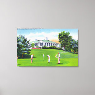 Golfers op McGregor Golf Links Scene Canvas Afdruk