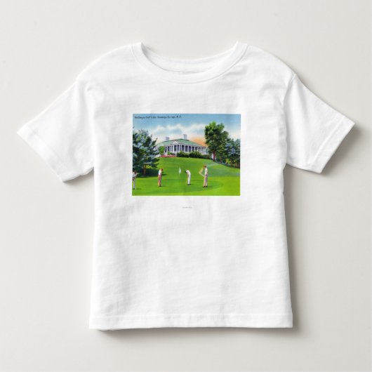 Golfers op McGregor Golf Links Scene Kinder Shirts (Voorkant)