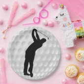 Golfers Papieren Feestbord Bordje (Feest)