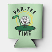 Golfers Par-T-shirt Tijd Blikjeskoeler (Voorkant)