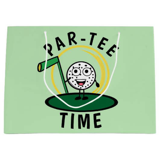 Golfers Par-T-shirt Tijd Groot Cadeauzakje (Voorkant)
