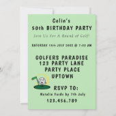 Golfers Par-T-shirt Tijd Kaart (Achterkant)