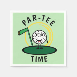 Golfers Par-T-shirt Tijd Servet