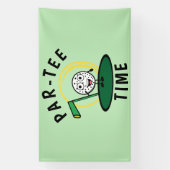 Golfers Par-T-shirt Tijd Spandoek (Verticaal)