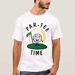 Golfers Par-T-shirt Tijd T-shirt